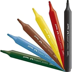 HIDROGRÁFICA JUMBO TRIANGULAR - 6 CORES FABER-CASTELL na internet