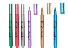 MARCADOR METALICO CX C/ 6 CORES - comprar online