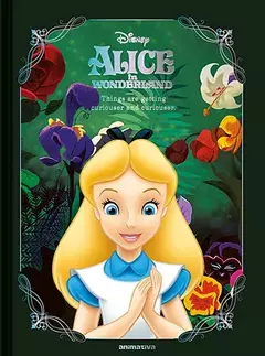 CADERNO COLEGIAL COSTURADO CAPA DURA 160 FOLHAS ALICE - MAGIC PLACE PAPELARIA