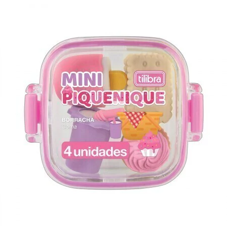 BORRACHA LANCHEIRA PIQUENIQUE - POTE COM 4 UNIDADES