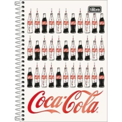 CADERNO ESPIRAL CAPA DURA 1/4 COCA-COLA 80 FOLHAS na internet
