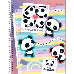 CADERNO ESPIRAL CAPA DURA UNIVERSITÁRIO 10 MATÉRIAS LOVELY FRIEND 160 FOLHAS - SORTIDO na internet