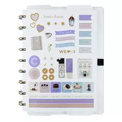 CADERNO ISA AKKARI PURPLE KEY - A5 - CADERNO INTELIGENTE - MAGIC PLACE PAPELARIA