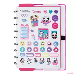 CADERNO PANDALU GLOW BY LULUCA - MEDIO - MAGIC PLACE PAPELARIA