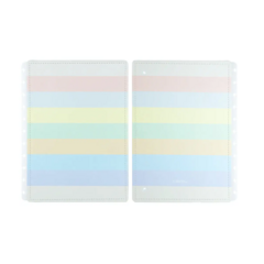CAPA E CONTRACAPA ARCO-IRIS PASTEL G - CADERNO INTELIGENTE