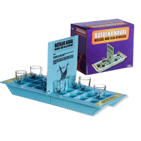 JOGO C/ 8 SHOTS 50ML BATALHA NAVAL - ZONA CRIATIVA