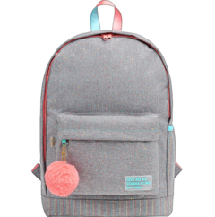 MOCHILA DE COSTA ACADEMIE DOTS CINZA - TILIBRA - comprar online