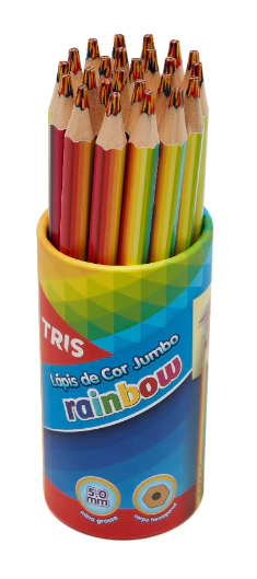LAPIS COR TRIS RAINBOW JUMBO - comprar online