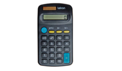 CALCULADORA DE BOLSO 8 DIGITOS PRETA BASIC SOLAR - LETRON - comprar online