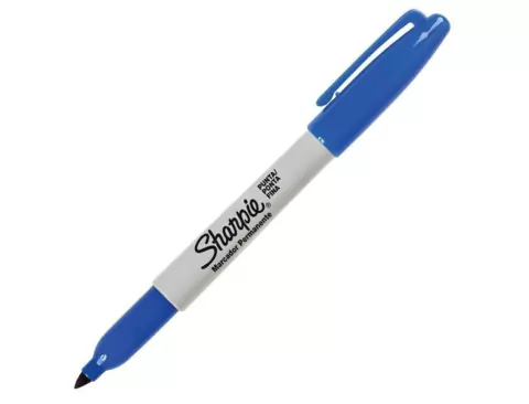 MARCADOR PERMANENTE SHARPIE FINO AZUL