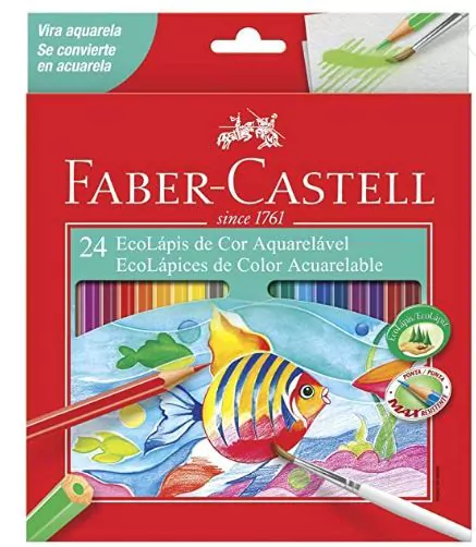 ECOLAPIS DE COR AQUARELAVEL 24 CORES - FABER CASTELL