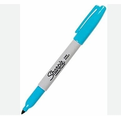 MARCADOR PERMANENTE SHARPIE FINO AZUL CELESTE