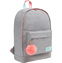 MOCHILA DE COSTA ACADEMIE DOTS CINZA - TILIBRA
