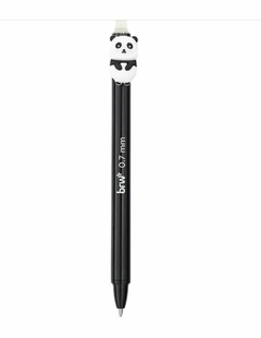 CANETA ESFEROGRÁFICA GEL APAGAVEL 0.7MM - ZOO PANDA - BRW - MAGIC PLACE PAPELARIA