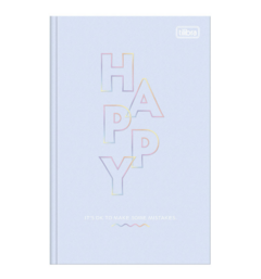 CADERNO BROCHURA C/D UNIVERSITARIO HAPPY 80F - TILIBRA - MAGIC PLACE PAPELARIA