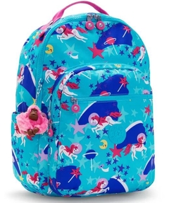 MOCHILA KIPLING SEOUL SPACE UNICORNS - loja online