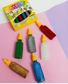 COLA GLITTER 23G 6 CORES - ACRILEX