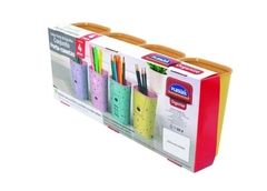 PORTA CANETAS DECORADO CUTE PLASUTIL C/4 - loja online