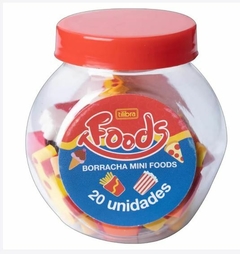 BORRACHA MINI FOODS POTE/20