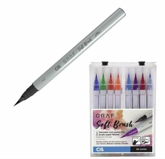 CIS MARCADOR GRAF SOFT BRUSH ESTOJO C/24 - comprar online