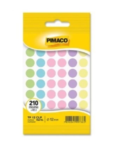 ETIQUETA PIMACO TP-12 TONS PASTEL - 210 UN