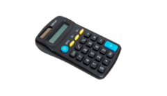 CALCULADORA DE BOLSO 8 DIGITOS PRETA BASIC SOLAR - LETRON