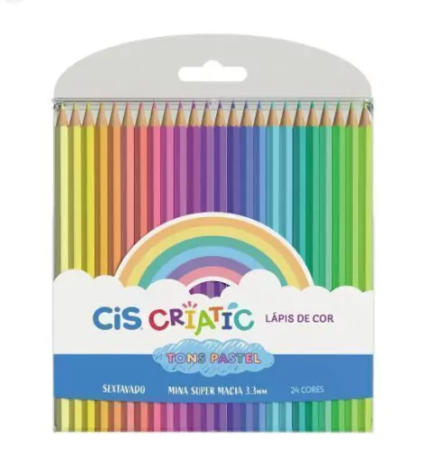 LAPIS DE COR CIS CRIATIC PASTEL ESTOJO C/24