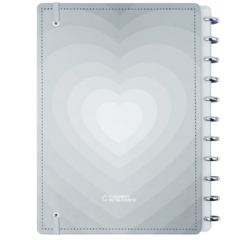 CADERNO GREY LOVE - GRANDE - MAGIC PLACE PAPELARIA