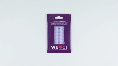 DISCOS G + ELÁSTICO - ROXO DOS PAMPAS