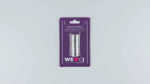DISCOS M + ELÁSTICO - PRATA