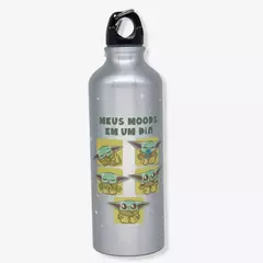 GARRAFA DE ALUMINIO 500ML C/MOSQUETAO THE MANDALORIAN