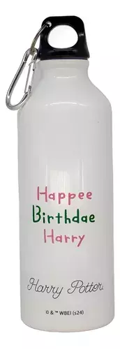 GARRAFA DE ALUMINIO 500ML C/MOSQUETAO HAPPEE BIRTHDAE HARRY -ZONA CRIATIVA - comprar online