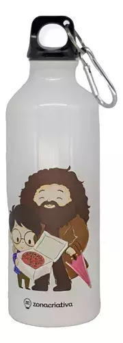 GARRAFA DE ALUMINIO 500ML C/MOSQUETAO HAPPEE BIRTHDAE HARRY -ZONA CRIATIVA