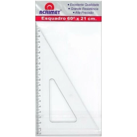 ESQUADRO 60°- 21 CM- ACRIMET