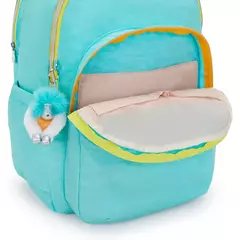 MOCHILA KIPLING SEOUL XL POPPY AQUA C - MAGIC PLACE PAPELARIA