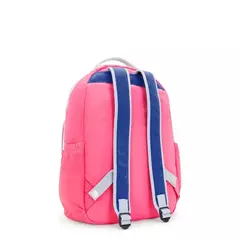 MOCHILA KIPLING SEOUL HAPPY PINK MIX - MAGIC PLACE PAPELARIA