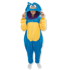 MACACAO KIGURUMI INFANTIL DE 9 A 10 ANOS SONIC