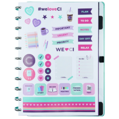 CADERNO TURQUOISE LOVE - GRANDE na internet