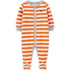 Pijama/Osito Toalla Rayado con piecitos