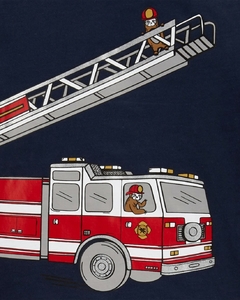 Set 2 Piezas - Remera Mangas Cortas y Pantalón "Bombero" - comprar online