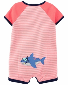 Romper Rayado "Baby Shark"