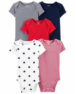 Pack x 5 Bodys Manga Corta "Estrellas"