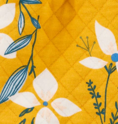 Set 3 Piezas - Campera Algodón, Body Manga Corta y Pantalón "Flores Amarillo" - comprar online