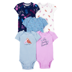 Pack x 5 Bodys Manga Corta "New Family" en internet