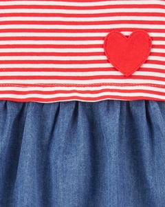 Vestido Bebe Mangas Largas con Bombacha "Corazón" - comprar online