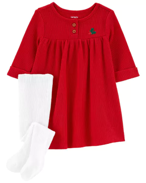 Vestido Mangas Largas con Medias Can Can