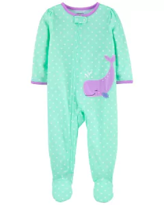 Pijama Algodón Lunares "Ballena" - 2T a 5T