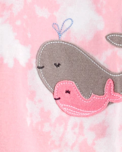 Pijama Algodón "Ballena Rosa" - 2T a 4T en internet