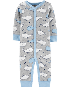 Pijama/Osito Algodón "Océano" sin piecitos - comprar online