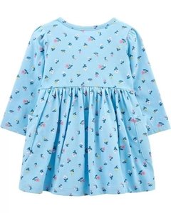 Vestido Bebe Mangas Largas con Bombacha "Flores" - comprar online